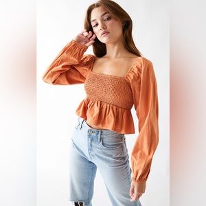 Pacsun orange blouse